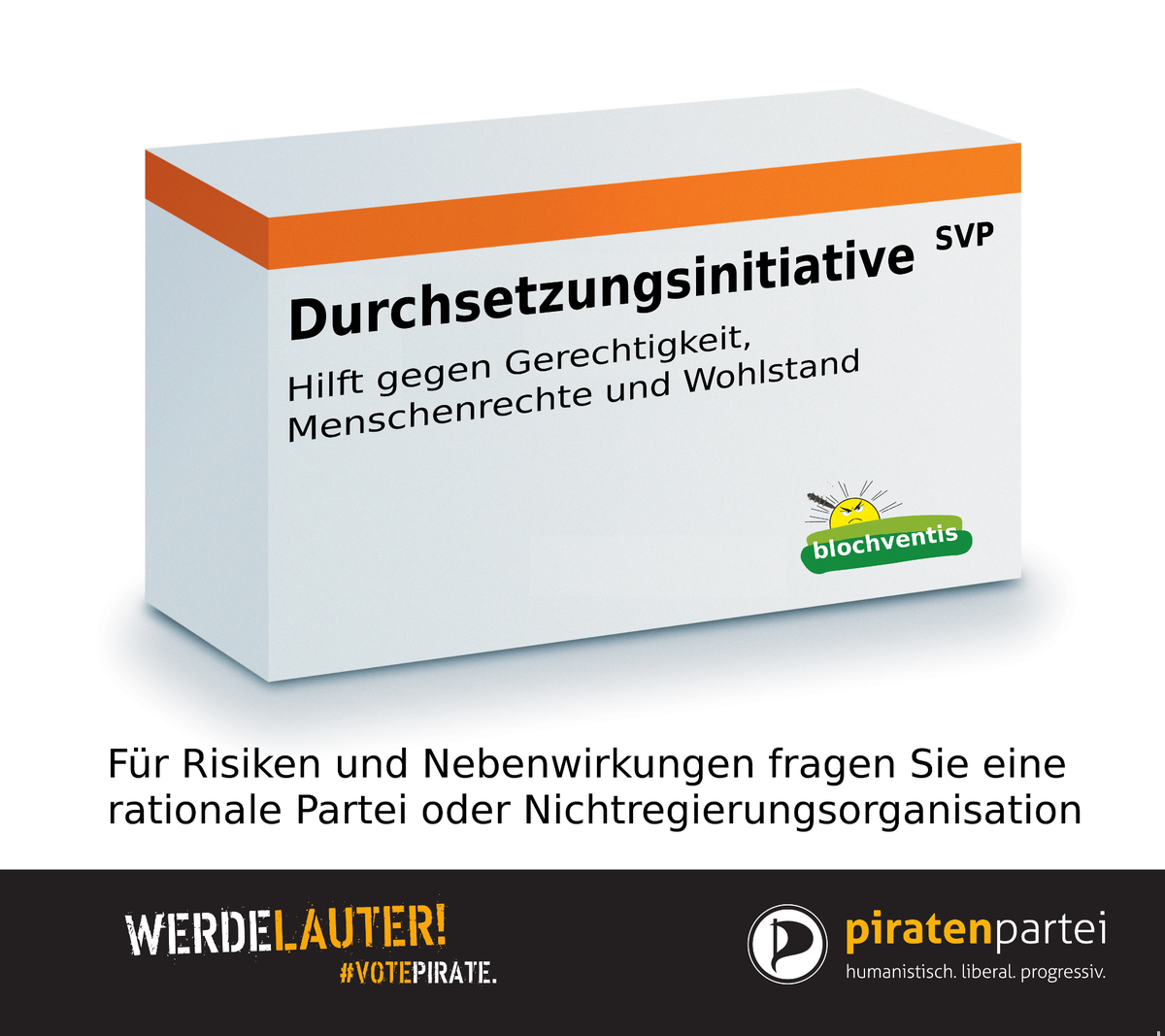 ppsde's tweet photo. NEIN zur unerträglich ungerechten #Durchsetzungsinitative! #DSI #DSINein https://t.co/lFhTPN4JdC