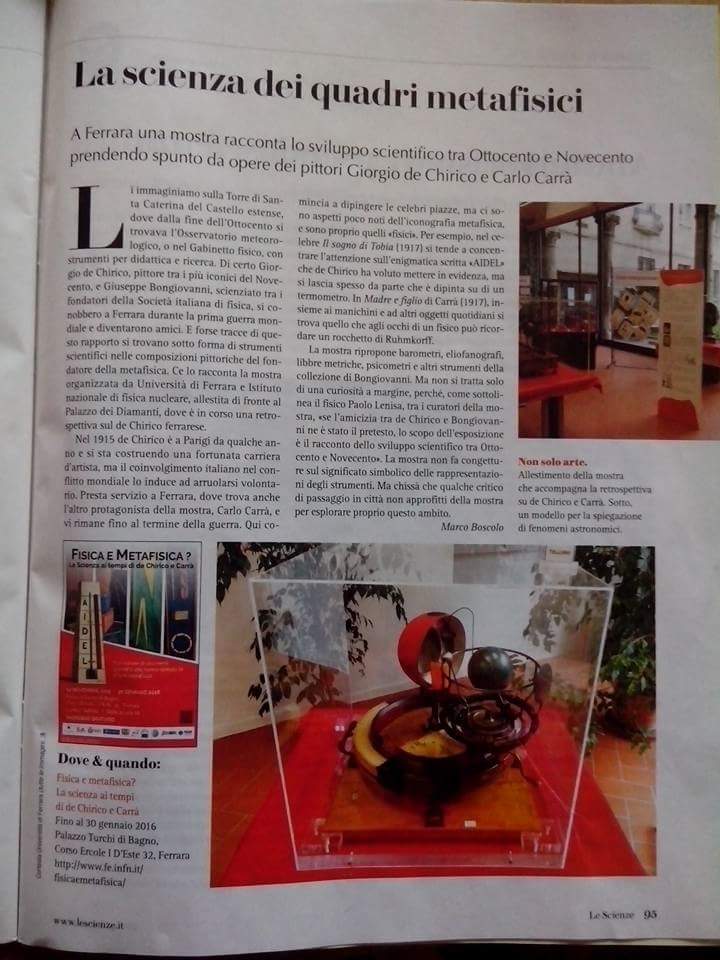 silvi_cala's tweet photo. La Mostra "Fisica e Metafisica?" approda sulle pagine di @le_scienze con l'articolo di  @ogdabaum https://t.co/Yk1jiFyT0T