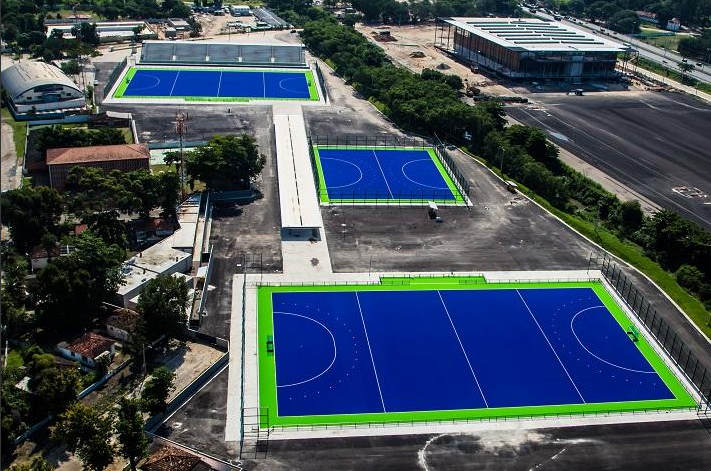 GBHockey's tweet photo. It's all starting to come together in Rio. Can't wait to see our teams take to these fields at the Olympics! https://t.co/JqUiszLyVc