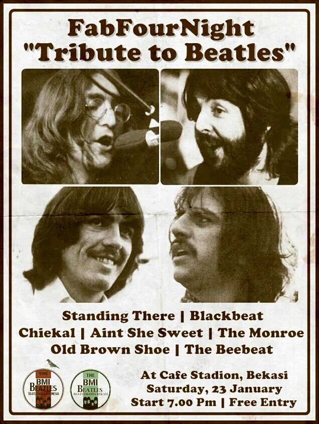 Kuyla! Saturday 23 January 2016 at Cafe Stadion, Start 7pm. Htm: Free Entry! <a href="/beatle_INA/">BeatleManiaIndonesia</a> @BeatlemaniaBKS