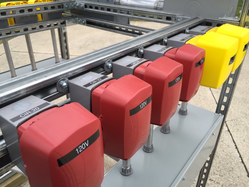 Trying out <a href="/intermatic/">Intermatic</a> Building Facade Color WP Covers on our temporaries to increase visibility across the jobsite.
