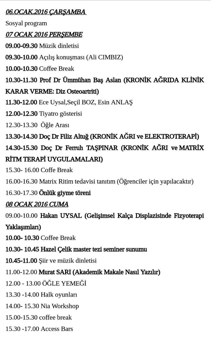 @ZirveUniversite  Yoğun kar yağışı sebebiyle programımızın 6 Ocak çarşamba günkü bölümü diğer günlere aktarılmıştır.