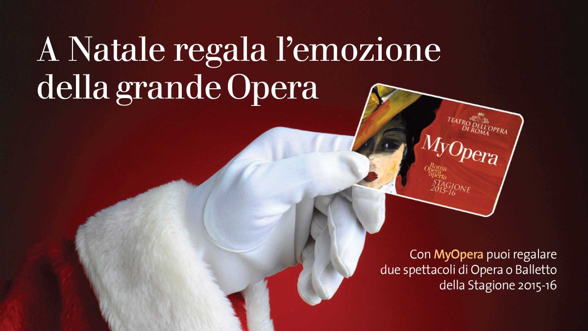 OperaRoma's tweet photo. #MyOpera
Oggi è l'ultimo giorno per regalare l'emozione della grande Opera!
https://t.co/CaT48ZeVoS https://t.co/lpmxBBvNgL