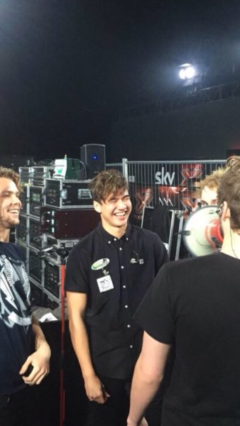Here's  laughing Calum #5sos #calumhood
