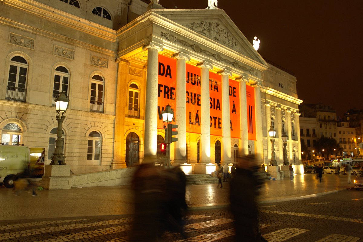 Teatro Dona Maria II – National Theatre, Lisbon – new season façade