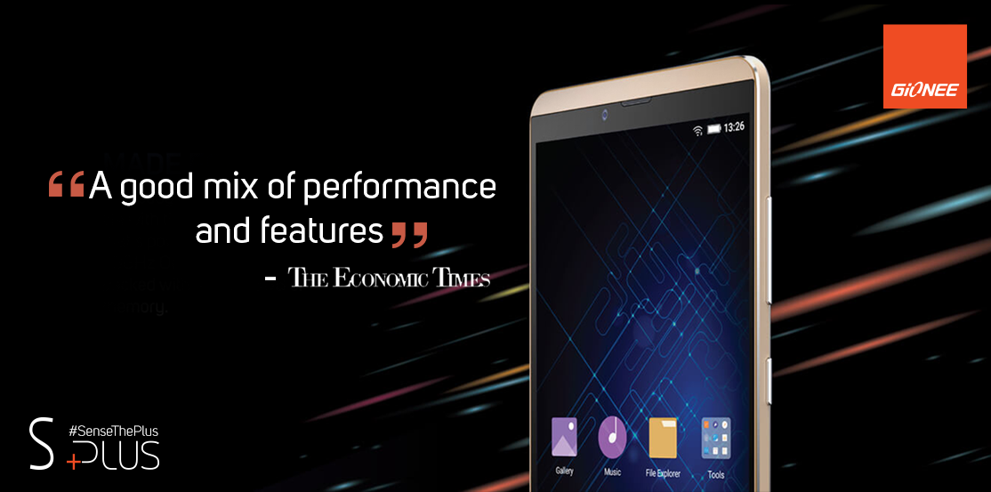 GioneeIndia's tweet photo. Here’s what Hitesh Raj from @EconomicTimes has to say about the S Plus! https://t.co/jLFolVIgUG #SensethePlus https://t.co/nw6PUsgME8