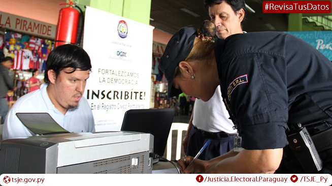 TSJE_Py's tweet photo. #RevisaTusDatos Ingresá a https://t.co/r7I5sZSsGR para cotejar tus datos en el Registro Electoral. https://t.co/KBrgerEU7d