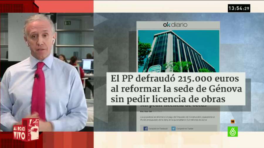 DebatAlRojoVivo's tweet image. 🔴 El PP defraudó más de 200.000€ al reformar la sede de Génova sin licencia.Lo cuenta Inda atres.red/z9bkg