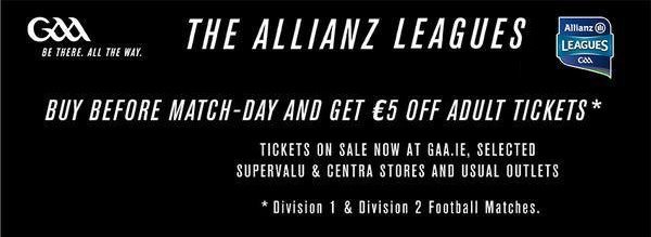 officialgaa's tweet photo. It's #TicketTuesday so RT today's tweet &amp; YOU could WIN a 2016 Season Ticket for your County for the #AllianzLeagues https://t.co/UFHC7gqgAR