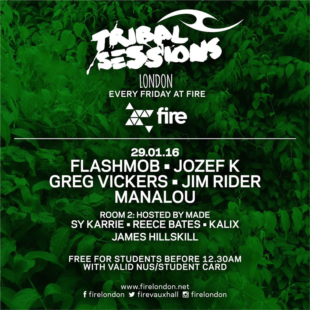 Super Early bird ticket link with 15% off residentadvisor.net/event.aspx?786… #tribalsessions #housemusic