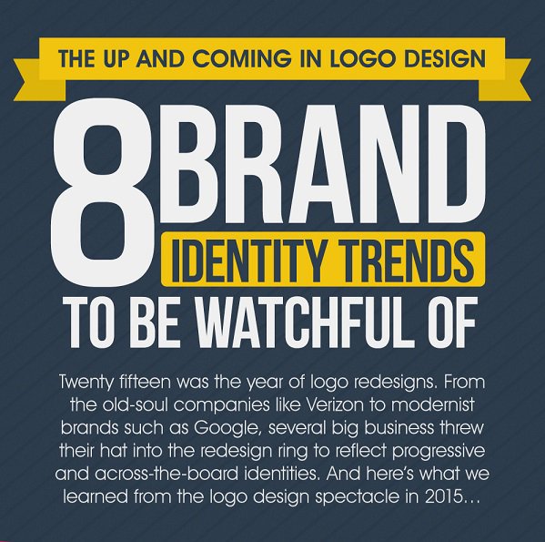 FranckPouquet's tweet image. #Infographic - Eight Brand Identity Trends To Be Watchful Of via #DesignMantic buff.ly/1OJnqWs