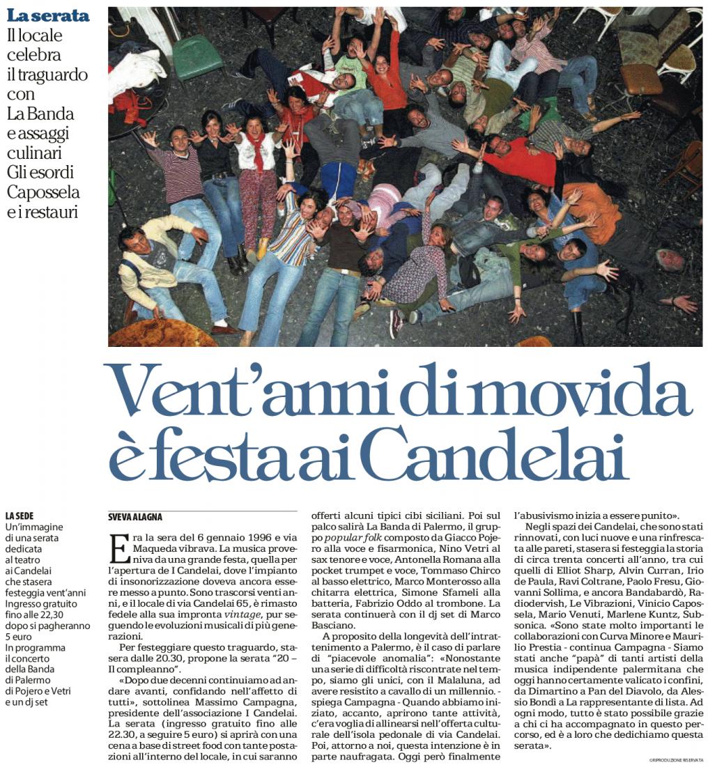 Sveva_Alagna's tweet photo. I venti anni dei #candelai si festeggiano stasera con la #BandadiPalermo e il dj set di @MarcoBash @rep_palermo https://t.co/fIKfH4VK9S