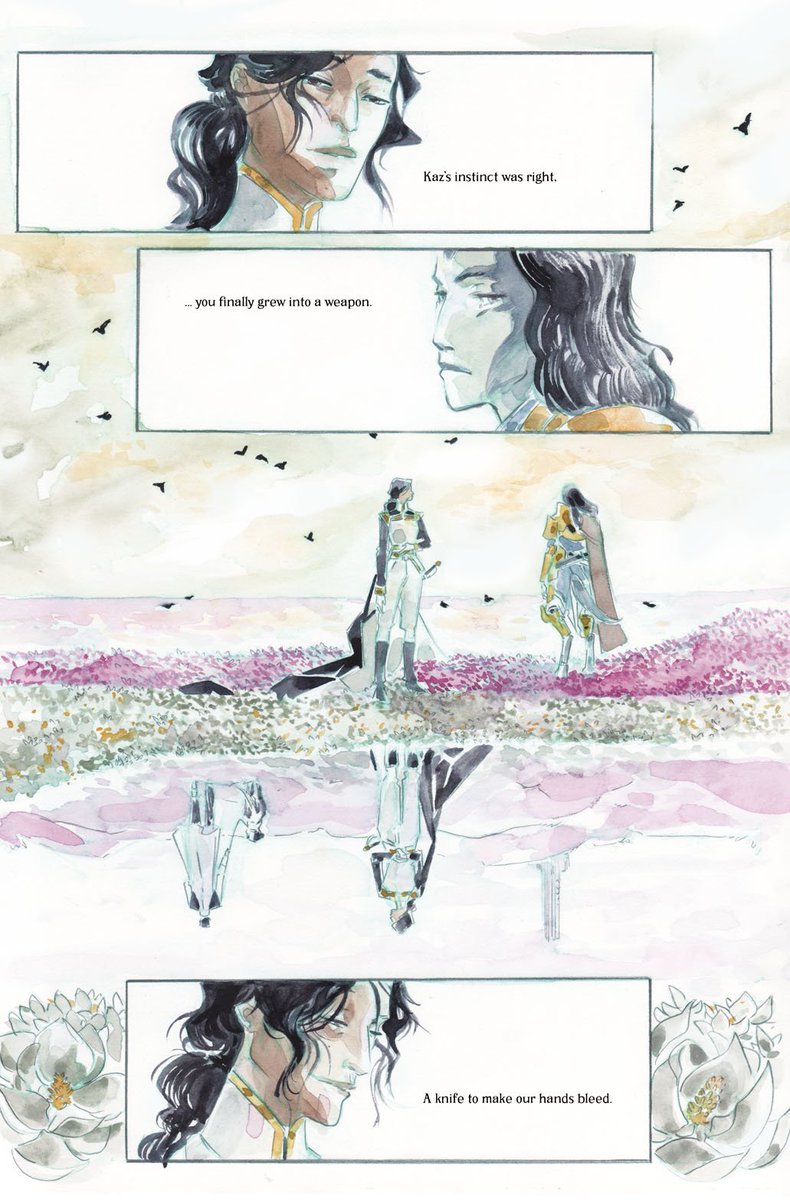 Magnolia - Sena and Elena drawn by @emmartian , from our Mirror 