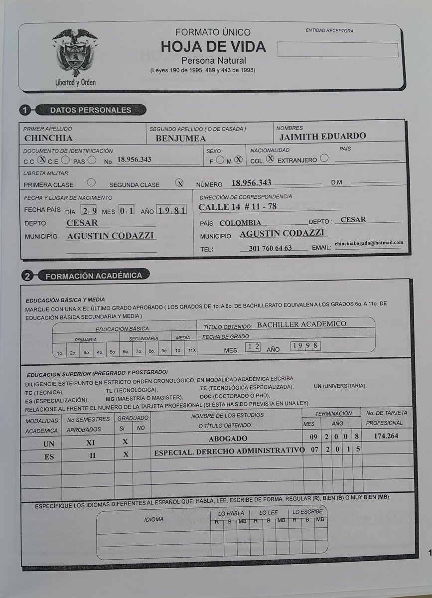 Jaimith eduardo Chinchia Benjumea nacido en CodaZzi, es elegido nuevo Secretario de la <a href="/AsambleaCesar/">Asamblea del Cesar</a> <a href="/MelloCastroG/">Mello Castro</a>