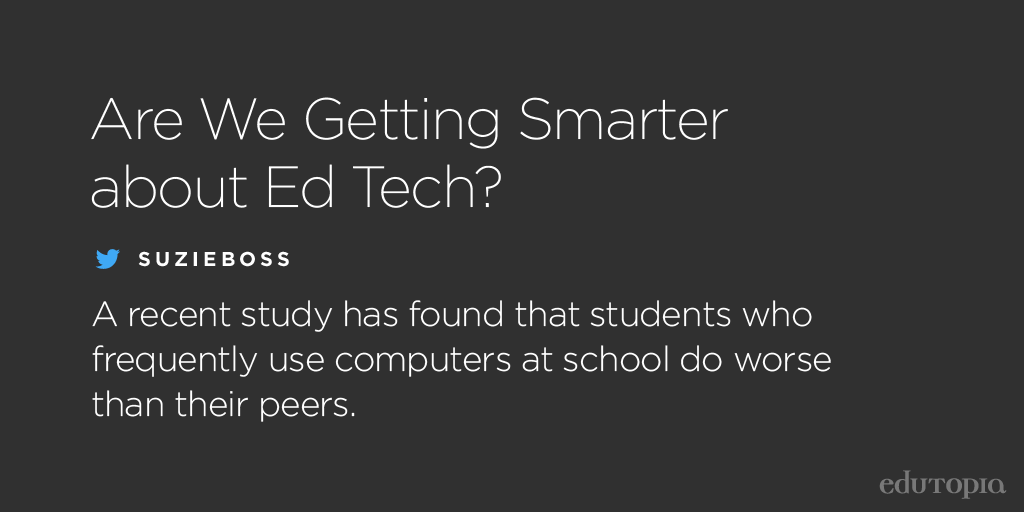 A look at why #edtech isn't being used to its potential: edut.io/cvdrHi. #edtechchat