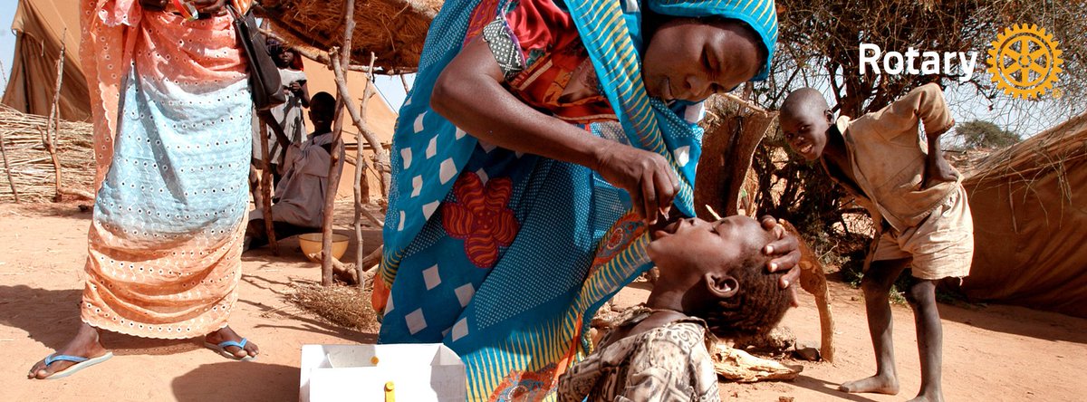 Rotary's tweet image. We are closer than ever to ending polio. Join the fight to #endpolio this year. endpolio.org