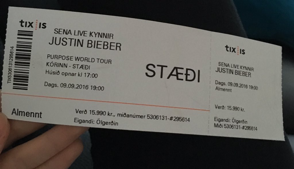 Varð orðlaus þegar julia kom i sma heimsókn með pakka og miða a Justin Bieber 😱😱🎉 <a href="/juliaobergmann/">Júlía Ösp</a>