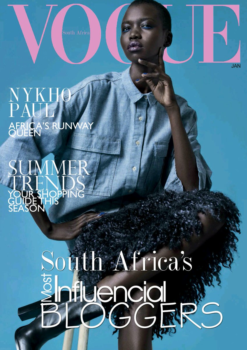 VogueSAonline's tweet photo. January 2016 Cover 
Nykho Paul
#vogue https://t.co/smqJcbzhiw