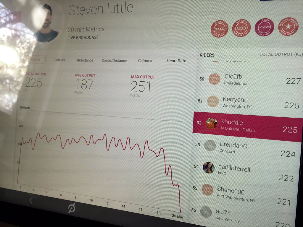 karistriem's tweet photo. @RidePeloton #12daysofPeloton Crushed my previous PR for this ride on Day 12 with Stevens 12:30 on 9/9. https://t.co/ZsKqww6Nua