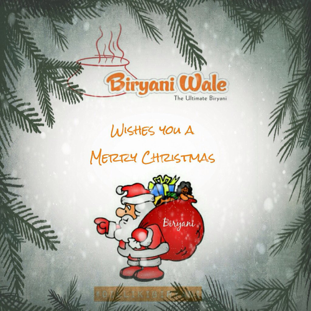 biryaniwale's tweet photo. #Biryaniwale #christmas #greetings #biryanilover #biryani #dillikibiryani #aslibiryani #jamamasjidkibiryani#sodelhi https://t.co/tBI0qB9vaX