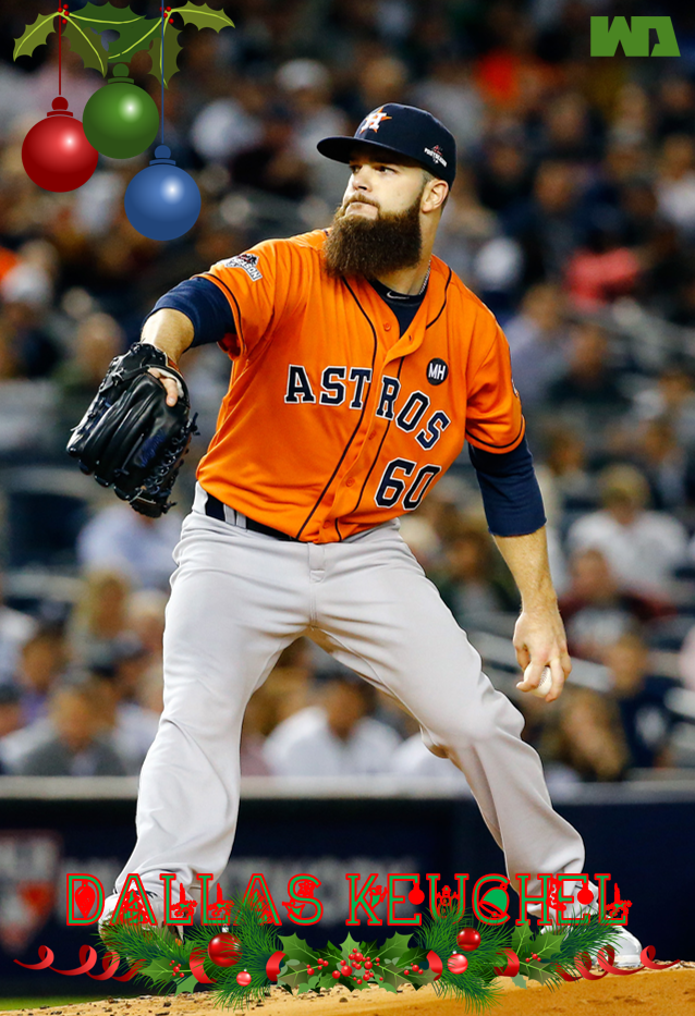 SyndicateCards's tweet image. Celebrate Christmas with Keuchel and Arrieta!