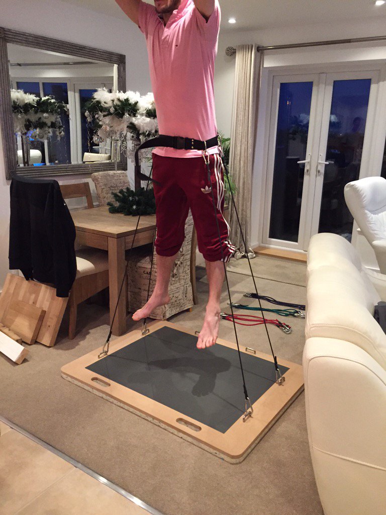 jamiembond's tweet image. Gave my dad a project and we finished it today #sprungfloor #jumptraining #trainfast #forcevelocitycurve #bestdad