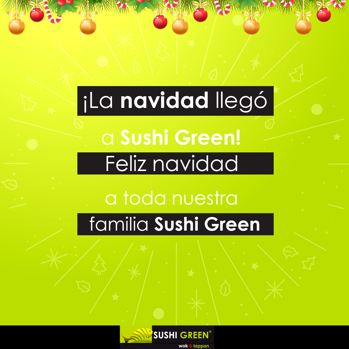 SushiGreenCo's tweet photo. La navidad está viva en cada corazón en cada familia, en recibir en nuestro corazón. Feliz navidad 2015. https://t.co/hs1a5oIdBj