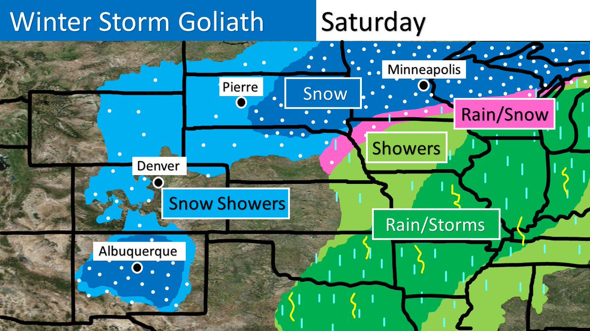 Collin Gross On Twitter Winter Storm Goliath Will Bring Snow Ice And Even Severe Storms In The Plains This Weekend Next Week Https T Co Ovstjvhztq