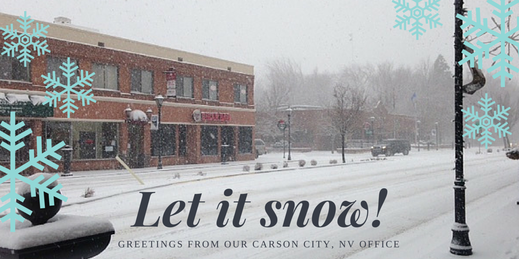 Parasec's tweet photo. It's snowing at our Nevada office! #WinterWonderland #Parasec https://t.co/6JkjLVkbaz