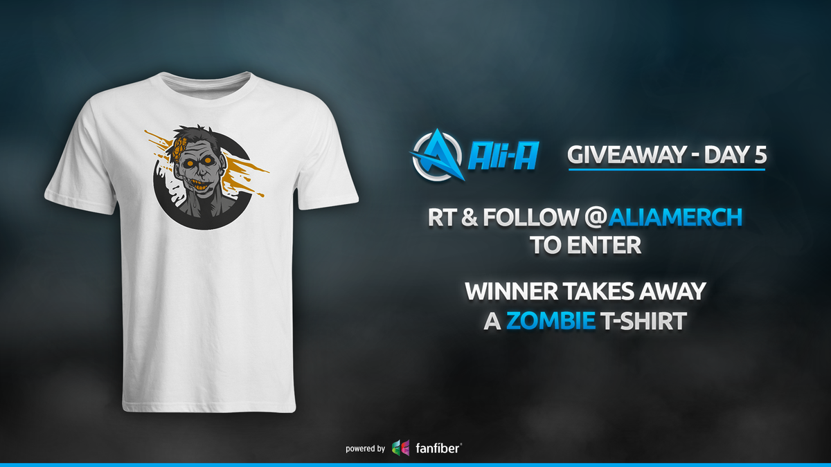 AliAmerch's tweet photo. Giveaway Day 5! RT &amp; Follow @AliAmerch for a chance to win the new Zombie T-Shirt from https://t.co/5xxvFMCVoG https://t.co/4vGsTv8x1E