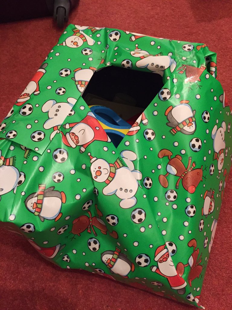 melindashankar's tweet photo. Wow. I'm two for two here. I miss my tradition of paying my brother to wrap for me. #xmasinLondon #isuckatwrapping https://t.co/K1zwnBfXdE
