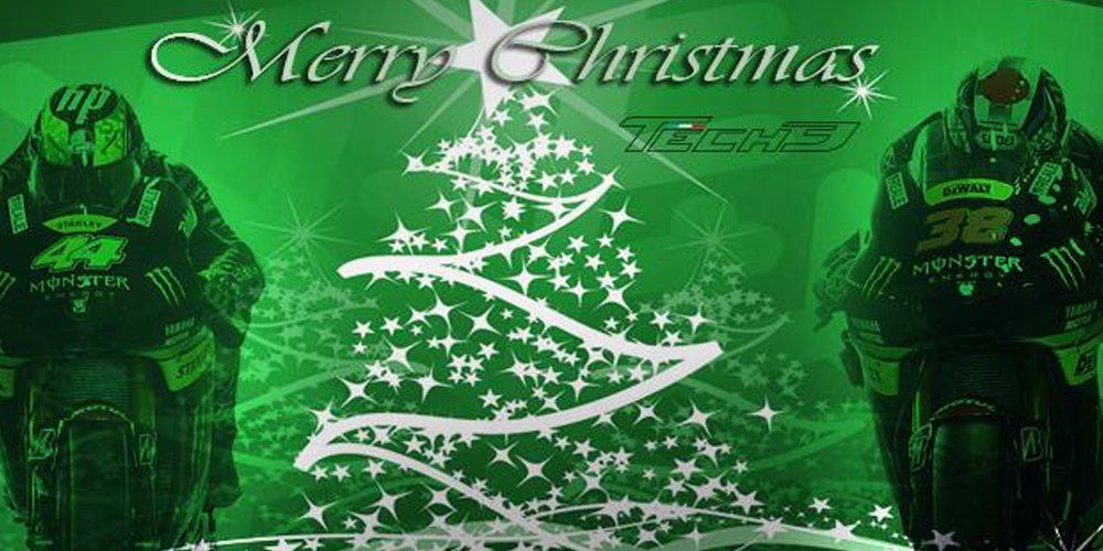 yamahaindonesia's tweet photo. Tim @Tech3Racing turut mengucapkan Natal bagi sobat Yamaha di Indonesia. Merry Christmas,Damai menyertai kita semua https://t.co/XCwzO6HJme
