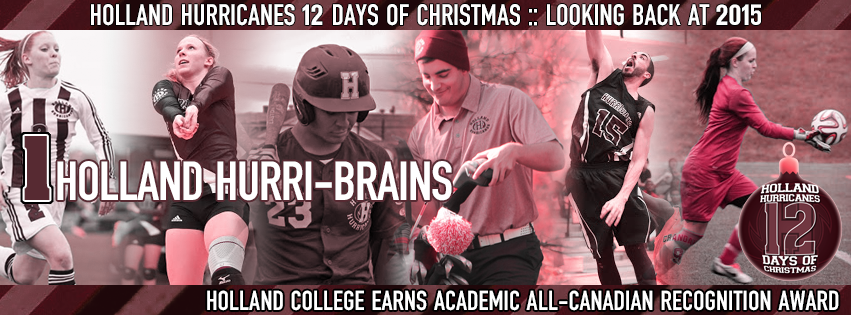 HC_Hurricanes's tweet photo. At #1 in #12Days2015, our @CCAAsportsACSC Academic All-Canadian Recognition Award! #FearTheStorm https://t.co/UJHTtQRxWZ