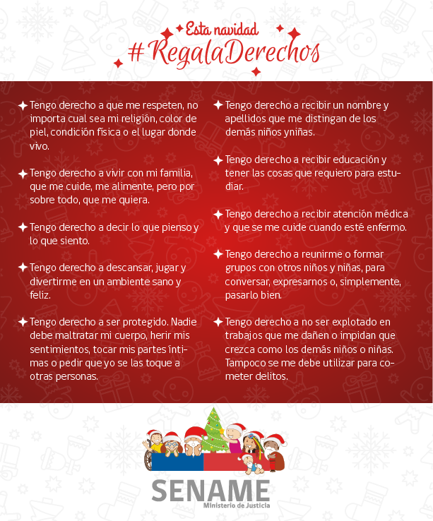 Hoy en Noche Buena reúnete con tu familia y disfruta la compañía. En Navidad #RegalaDerechos.