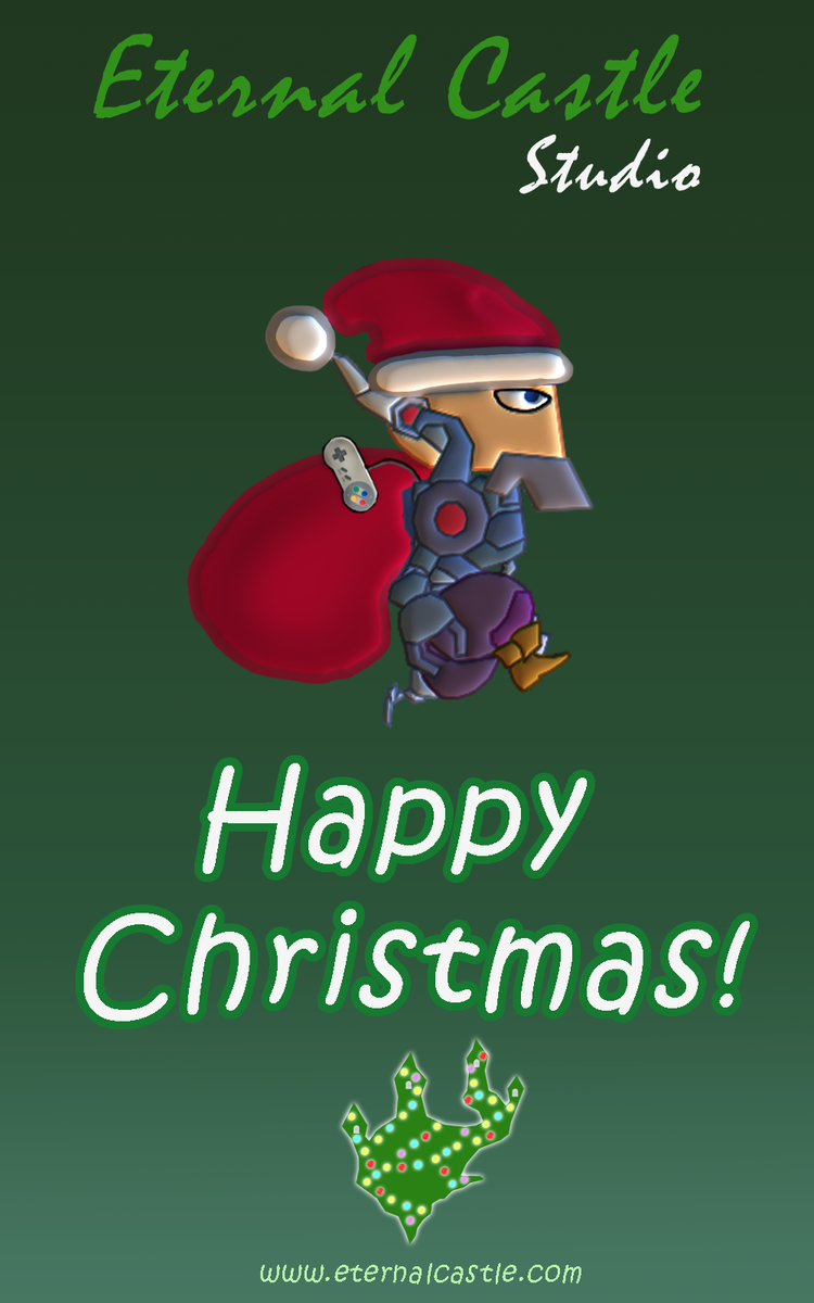 Eternal_Castle's tweet photo. #HappyChristmas from Eternal Castle Studio!! #gamedev #indiedev #ChristmasEve #LD34 https://t.co/FjxIuJbhDw