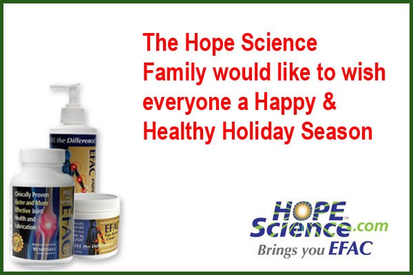 HopeScience's tweet image. Hope Science would like to wish everyone a Healthy and Happy holiday season.