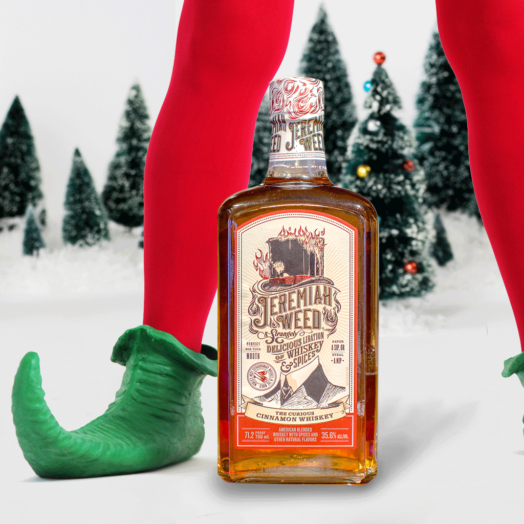 JeremiahWeed's tweet photo. Made by Weed’s “elves” (whiskey makers) in his “workshop” (whiskey makin’ place). https://t.co/84TZV1uMR5