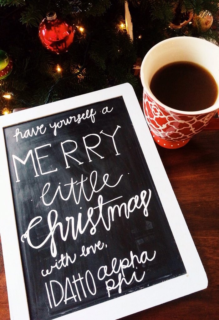 IdahoAlphaPhi's tweet photo. "It's not what's under the tree that matters, it's who's around it.." We wish you a very Merry Christmas!❤️🎄 https://t.co/m0TdVzRji5