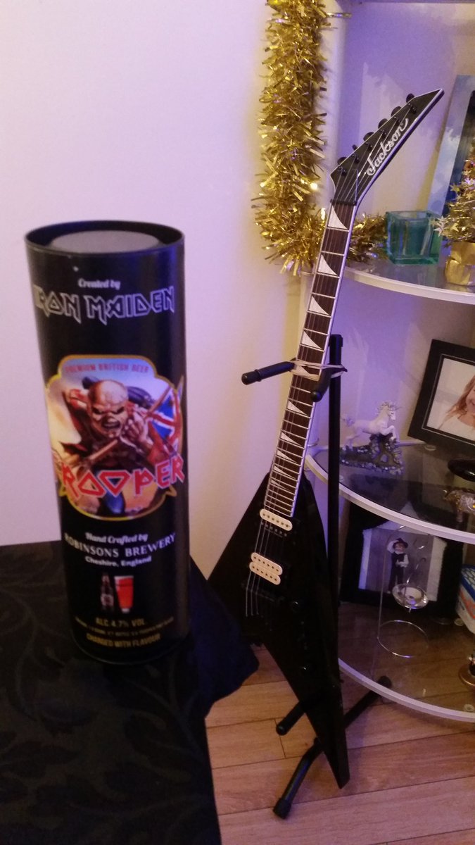 SA_McKay's tweet photo. Kids are abed. My evening is sorted. Merry Christmas all!  @JacksonGBI @IronMaiden @TrooperAle https://t.co/yzTuPbb1JY