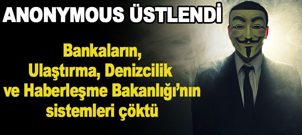 Anonymous üstlendi: Bankaların ve Bakanlığın sistemleri çöktü

cumhuriyet.com.tr/haber/dunya/45…