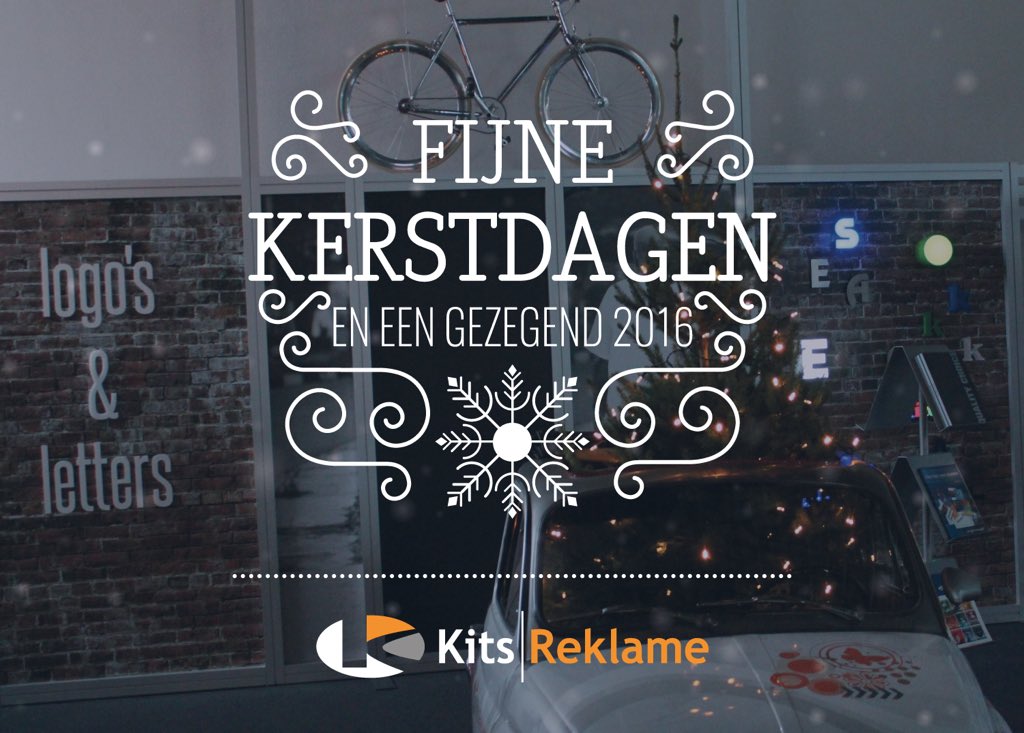 Fijne dagen en graag tot ziens vanaf 4 januari 2016!
