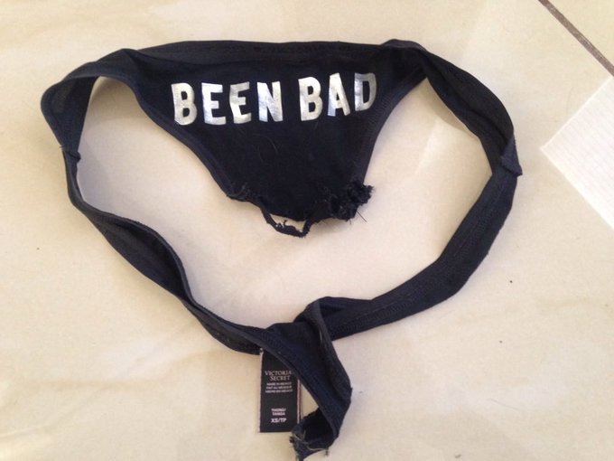 My bad dogs ate half of my "BEEN BAD" panties. 😂😒 https://t.co/dvjeDJf6cq<a href="/tag/modelmonday"class="tags"><span>#modelmonday</span></a>