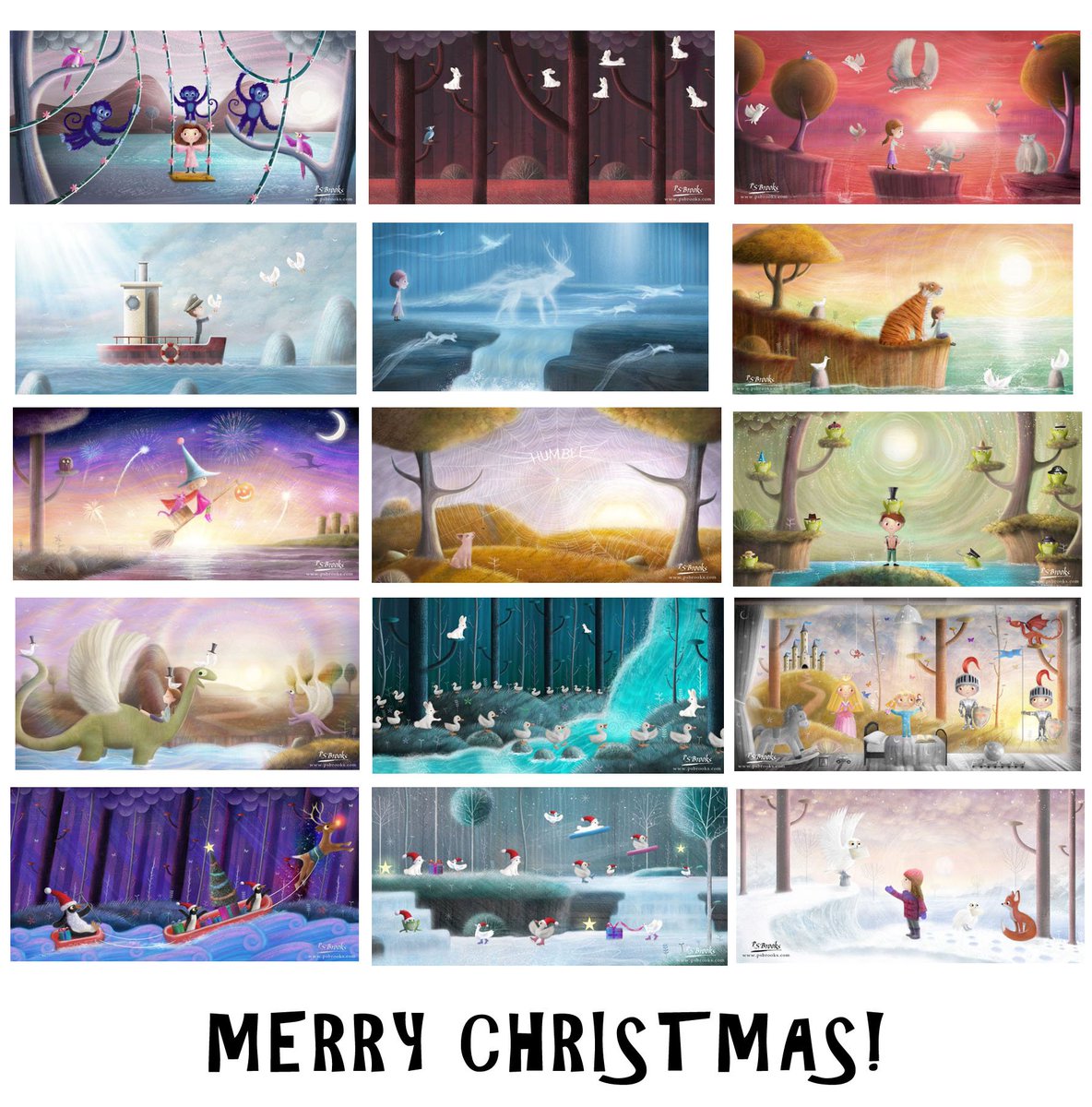 P_S_Brooks's tweet photo. My #colour_collective illustrations #MyCC2015 Thanks Penny + all for the inspiration + support! Merry Christmas :) https://t.co/FXdumB2Etu