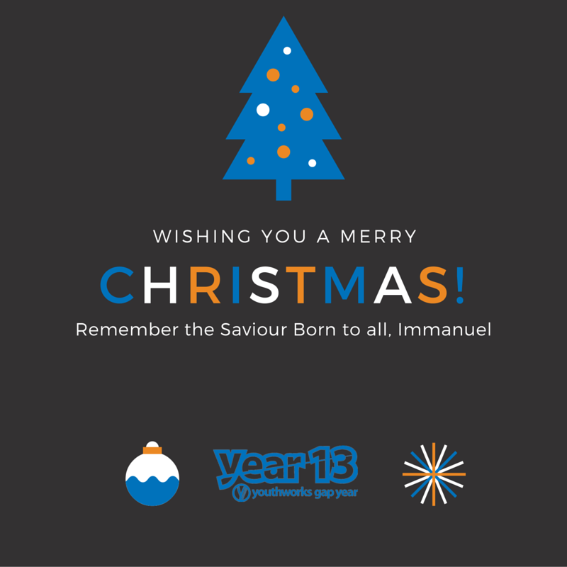 Year13YW's tweet photo. The team at Year 13 wish you a Merry Christmas. Enjoy celebrating the coming of our saviour today! https://t.co/GtPlIysh1f
