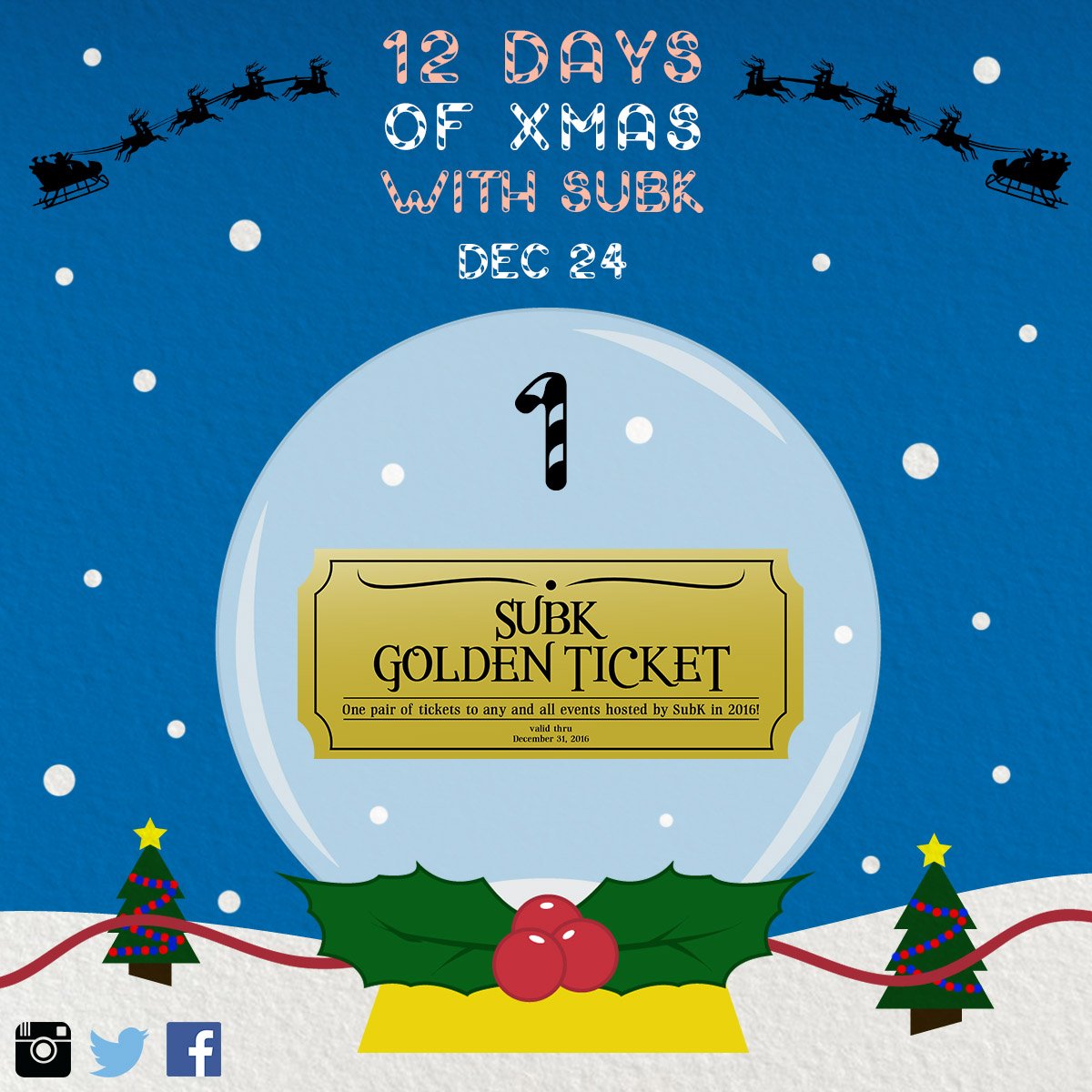 SubKultureEnt's tweet photo. [#SubK12DaysXMAS] 12/24 GRAND PRIZE GIVEAWAY: SUBK GOLDEN TICKET!
FOLLOW LINK FOR DETAILS! https://t.co/tJVB0122rF https://t.co/RSNh5B40us