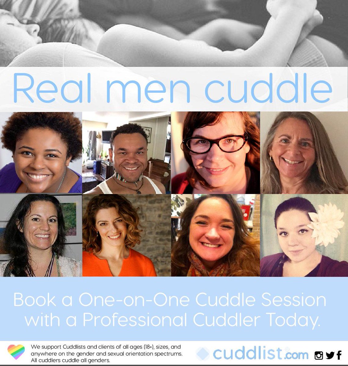 CuddlistSupport's tweet photo. Youโve gotten everyone else a #gift, now it time to give yourself the gift of a #nurturing #touch. #RealMenCuddle https://t.co/DEurrhhyh8