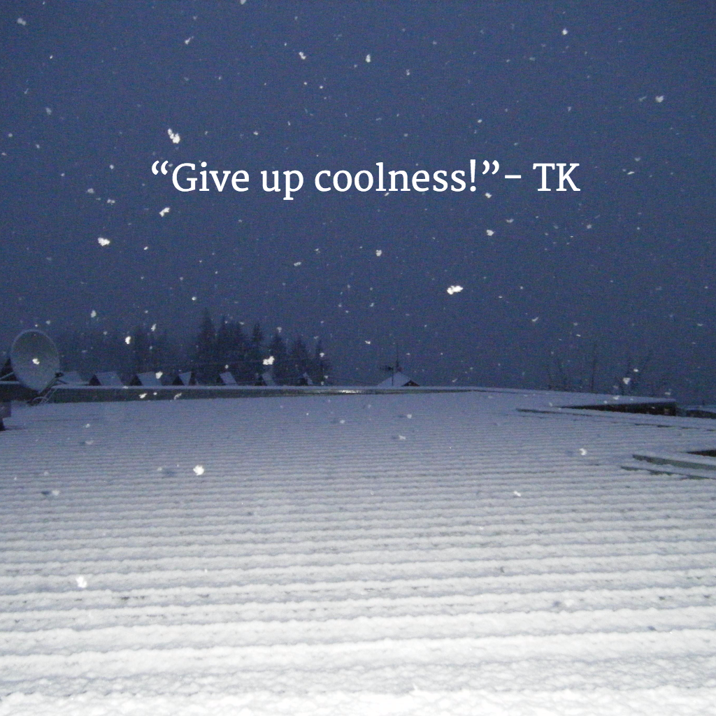tknickerbocker's tweet photo. “Give up coolness!”- TK #actorslife #actingadvice #holidays2015 #nyc #winterwarmer #tkacting #peaceonearth https://t.co/IKU2ruUJUO