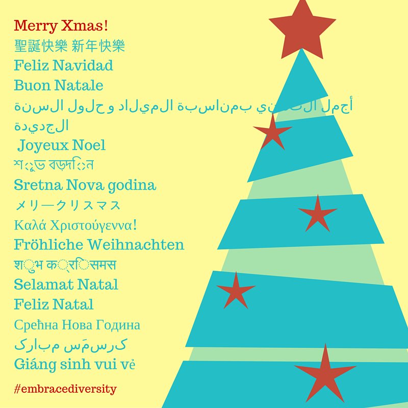 Merry Christmas, everyone! 
#embracediversity