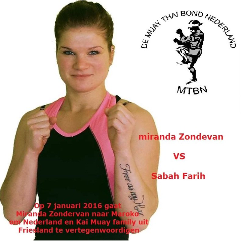 edzonder's tweet photo. #mirandazondervan from #Kaimuay #Leeuwarden # to #Marokko for a @muaythai match invited #diamondgym #Zwijndrecht. https://t.co/BQdhOCerI6