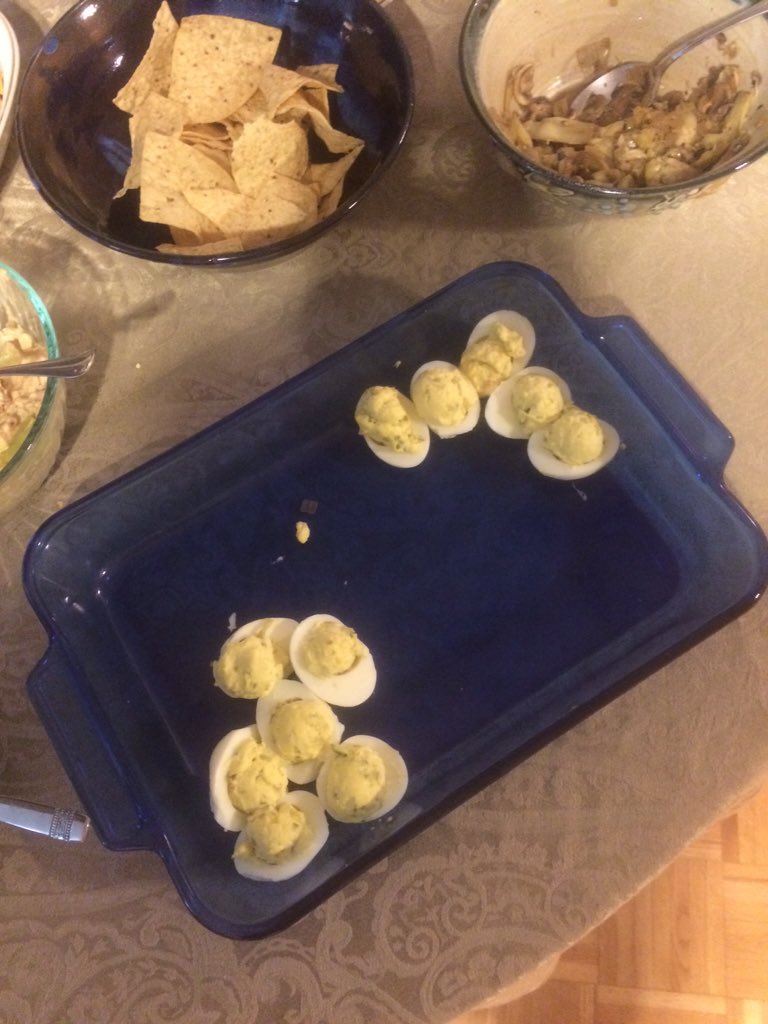 AndrewAdkison's tweet photo. Do deviled eggs even exist when there isn't a festivus event involved?! https://t.co/4MkGWrZ3ZN